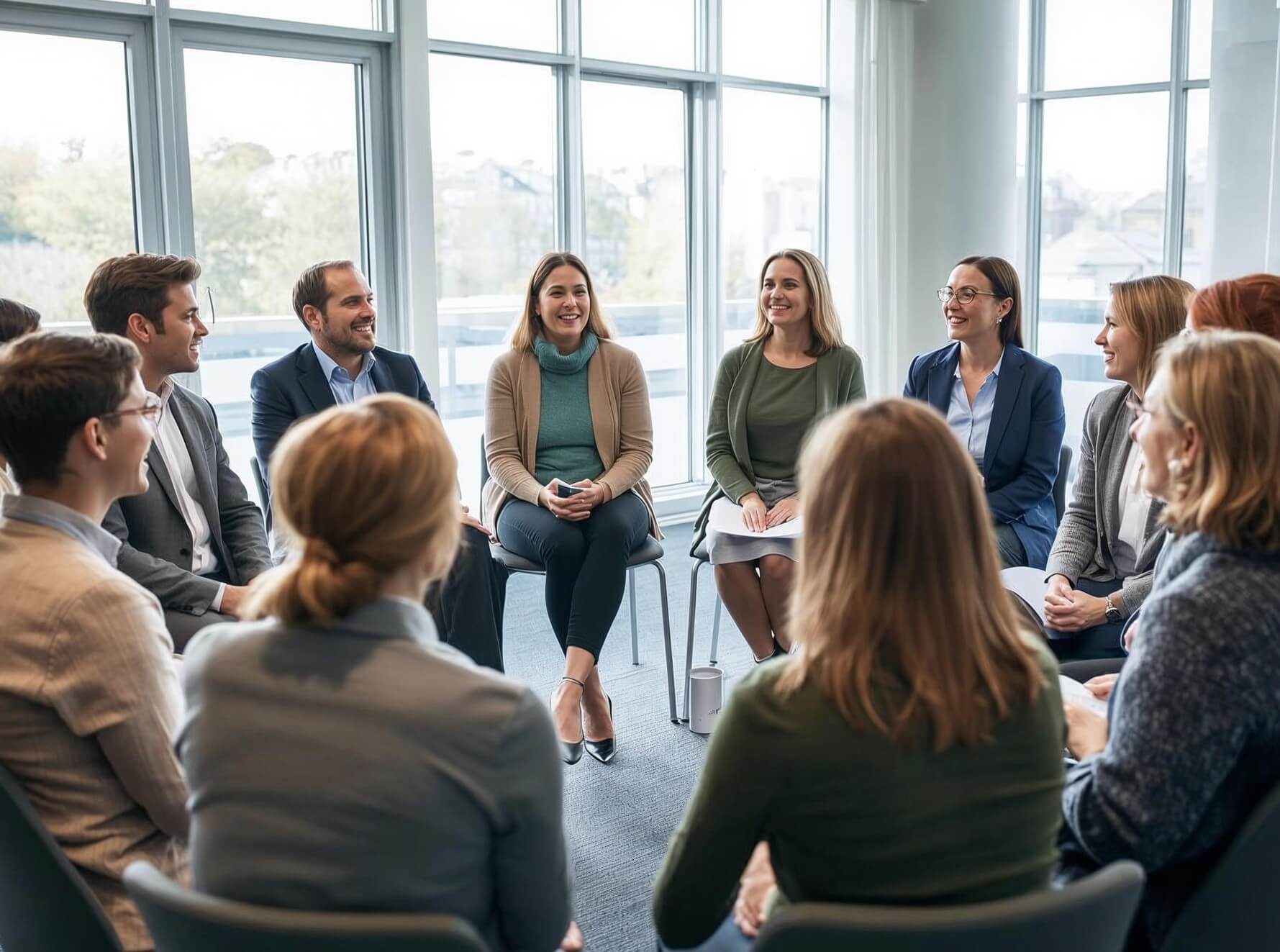 Marion Kusatz im Wald auf Wiese
